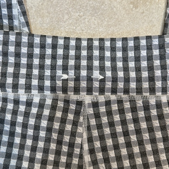 The Upside Masilda Black and White Gingham Athletic Leggings S - Picture 8 of 8